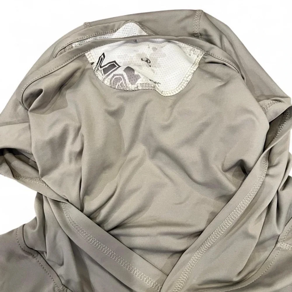True Timber Men's Gray Hooded Fishing Jacket with Mask